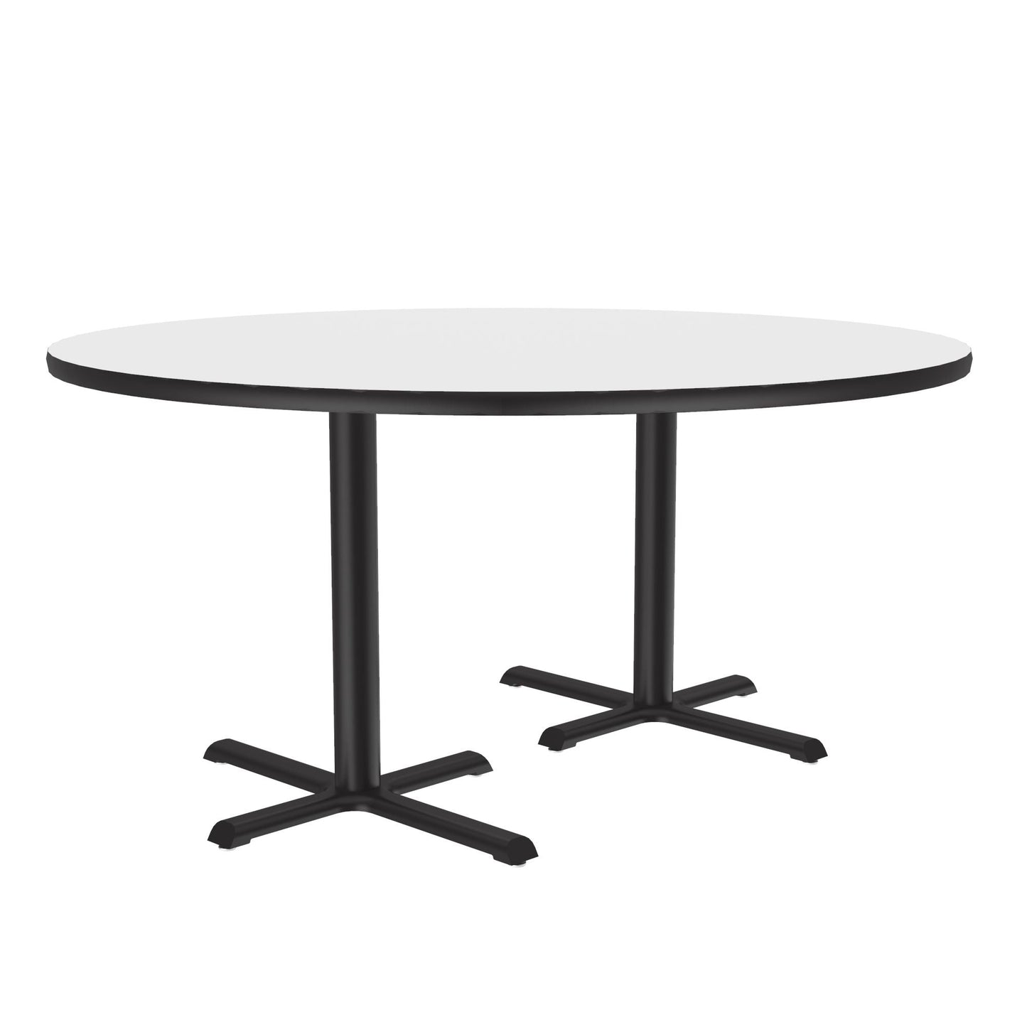 Correll 60" Round Deluxe High - Pressure Café Table with Cast Iron Base (Standard or Standing Height) (COR - BCT60R - RND - XX) - SchoolOutlet