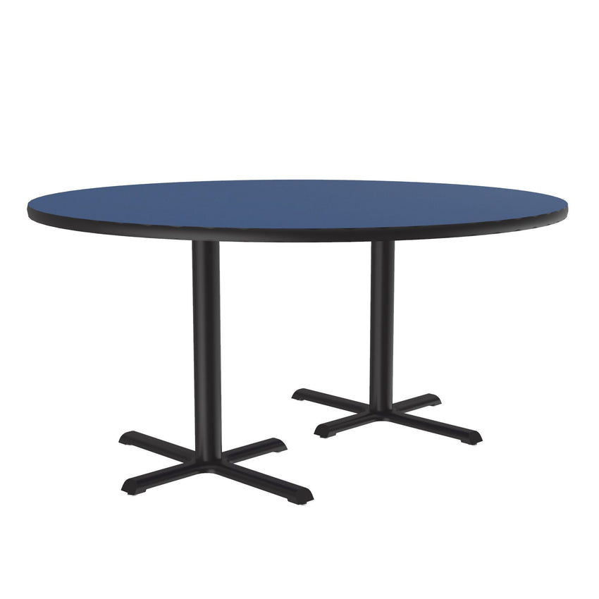 Correll 60" Round Deluxe High - Pressure Café Table with Cast Iron Base (Standard or Standing Height) (COR - BCT60R - RND - XX) - SchoolOutlet