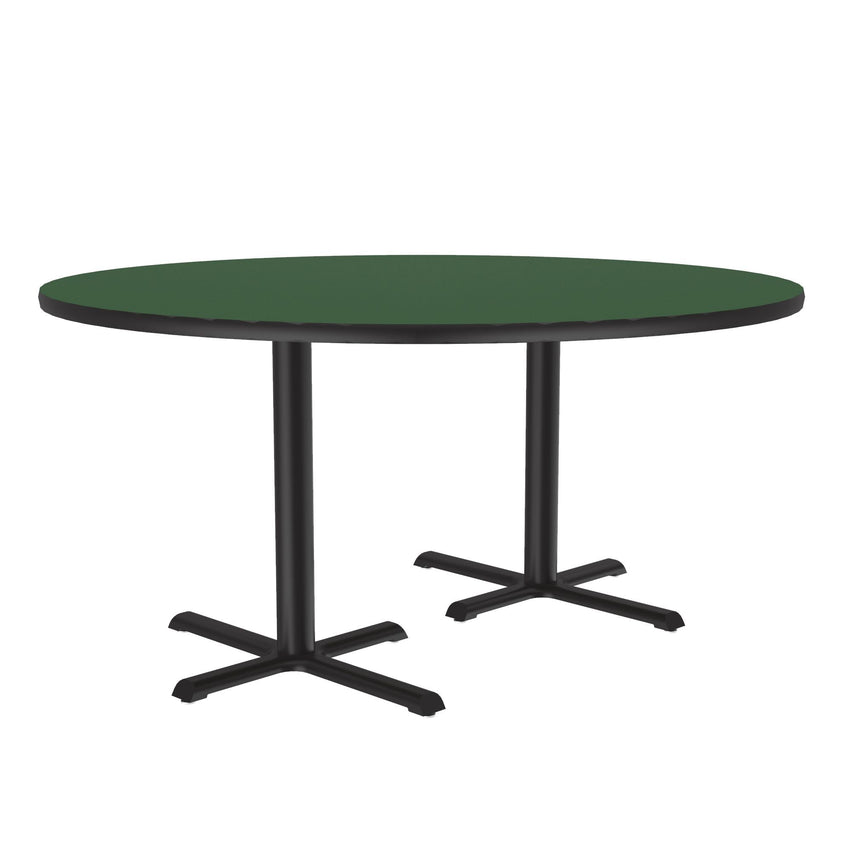 Correll 60" Round Deluxe High - Pressure Café Table with Cast Iron Base (Standard or Standing Height) (COR - BCT60R - RND - XX) - SchoolOutlet