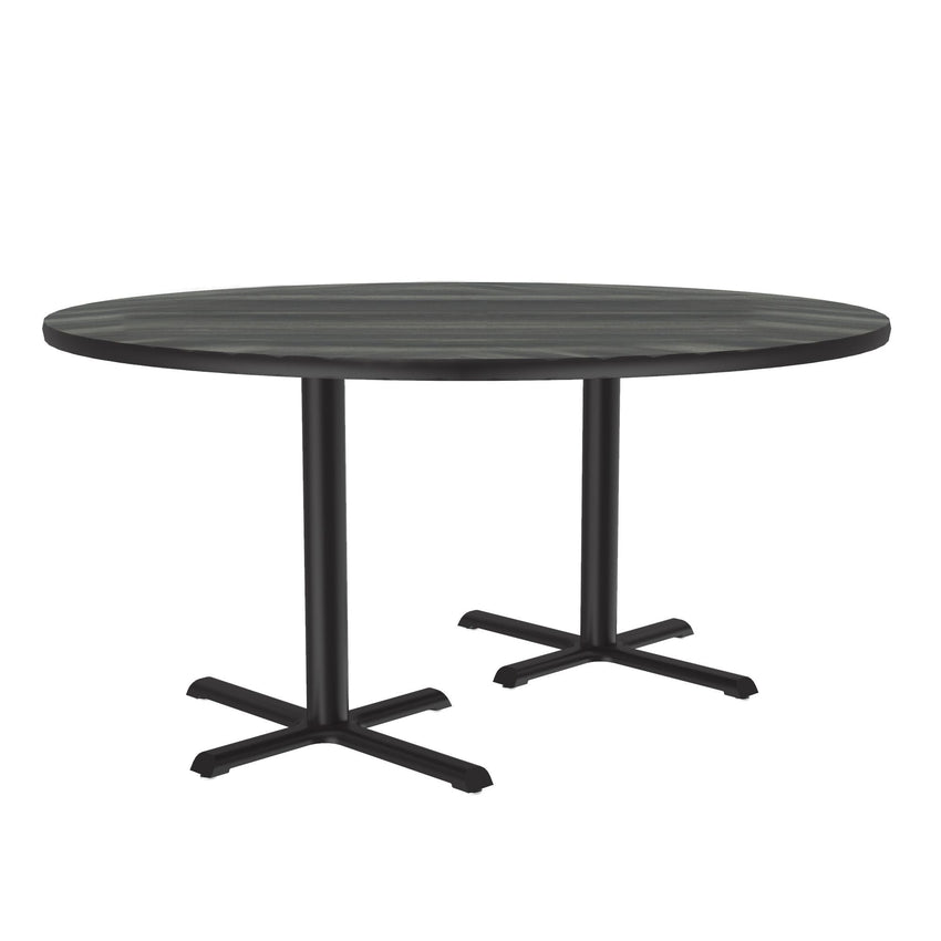 Correll 60" Round Deluxe High - Pressure Café Table with Cast Iron Base (Standard or Standing Height) (COR - BCT60R - RND - XX) - SchoolOutlet