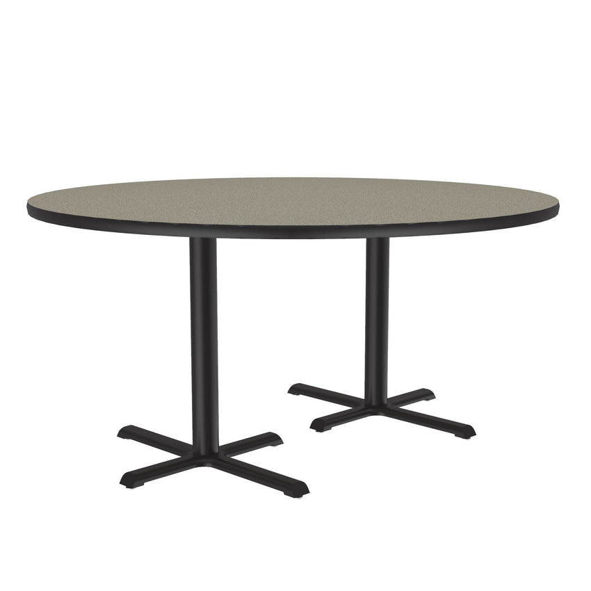 Correll 60" Round Deluxe High - Pressure Café Table with Cast Iron Base (Standard or Standing Height) (COR - BCT60R - RND - XX) - SchoolOutlet