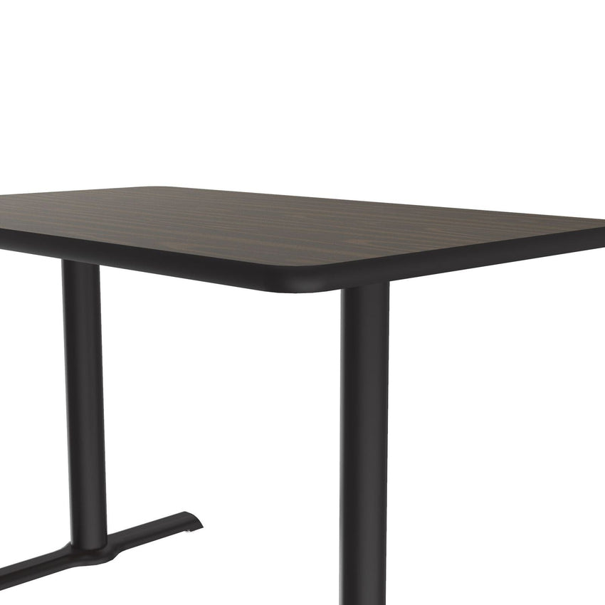 Correll 30" x 48" Rectangular Deluxe High - Pressure Café Table with Cast Iron Base (Standard or Standing Height) (COR - BTT3048 - REC - XX) - SchoolOutlet