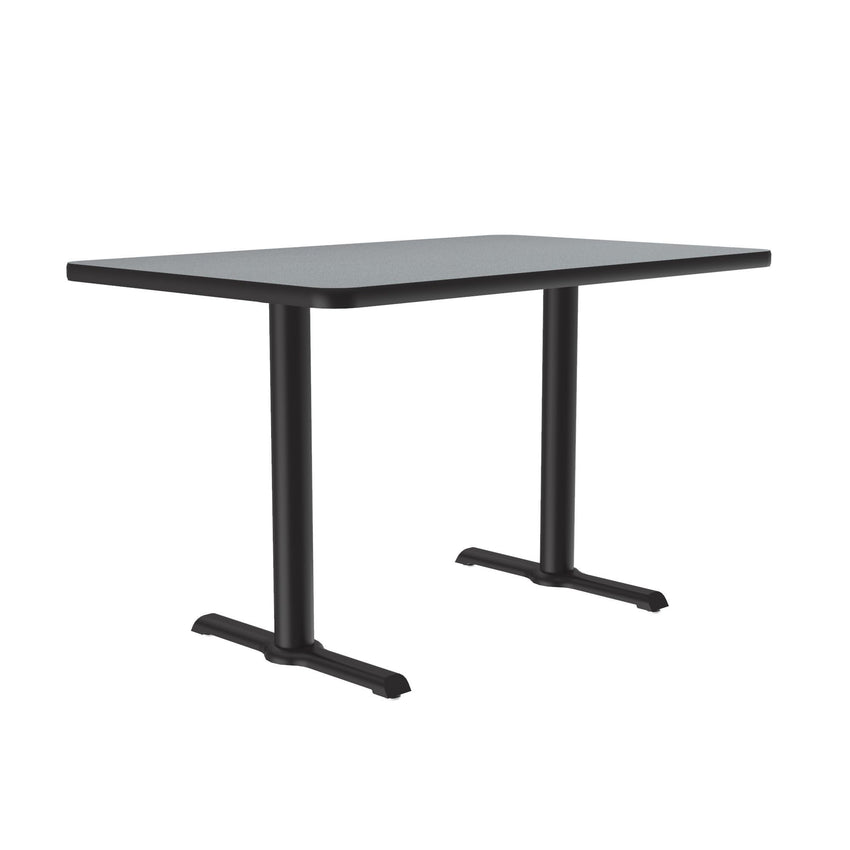Correll 30" x 48" Rectangular Deluxe High - Pressure Café Table with Cast Iron Base (Standard or Standing Height) (COR - BTT3048 - REC - XX) - SchoolOutlet
