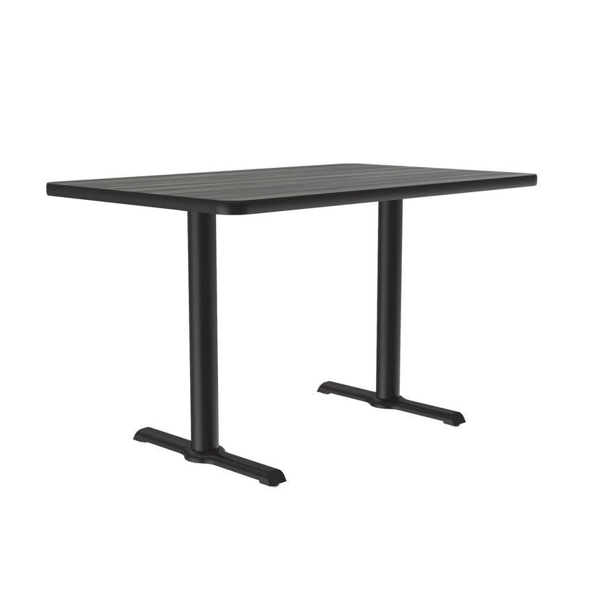 Correll 30" x 48" Rectangular Deluxe High - Pressure Café Table with Cast Iron Base (Standard or Standing Height) (COR - BTT3048 - REC - XX) - SchoolOutlet