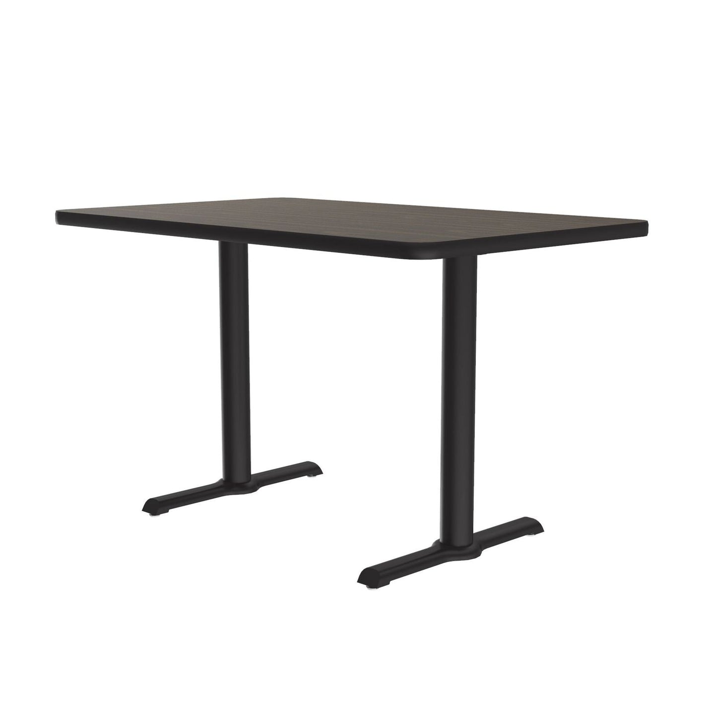 Correll Rectangular Commercial Laminate Café and Breakroom Table with Cast Iron Base 30"W x 48"L x 29"H (COR - BTT3048TF - REC - XX) - SchoolOutlet
