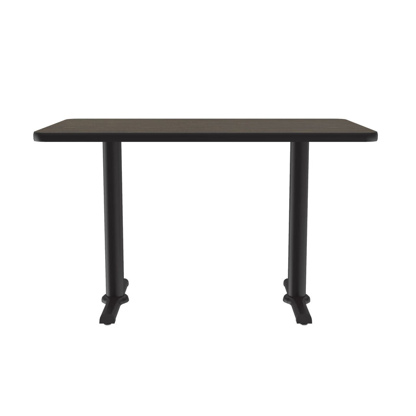Correll 30" x 60" Rectangular Deluxe High - Pressure Café Table with Cast Iron Base (Standard or Standing Height) (COR - BTT3060 - REC - XX) - SchoolOutlet