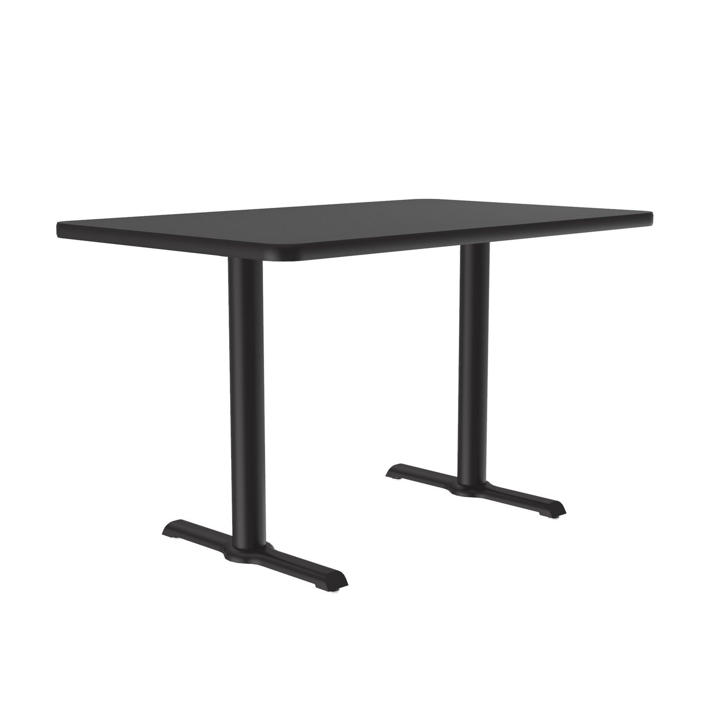 Correll 30" x 60" Rectangular Deluxe High - Pressure Café Table with Cast Iron Base (Standard or Standing Height) (COR - BTT3060 - REC - XX) - SchoolOutlet