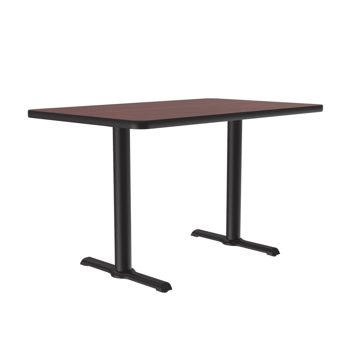 Correll 30" x 60" Rectangular Deluxe High - Pressure Café Table with Cast Iron Base (Standard or Standing Height) (COR - BTT3060 - REC - XX) - SchoolOutlet