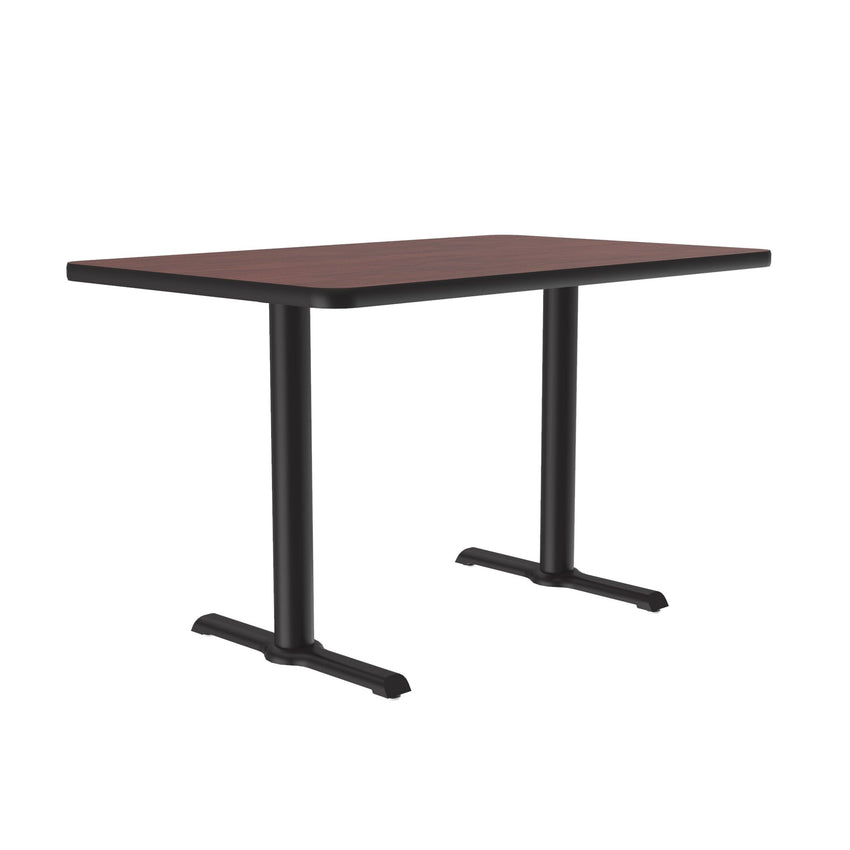 Correll 30" x 60" Rectangular Deluxe High - Pressure Café Table with Cast Iron Base (Standard or Standing Height) (COR - BTT3060 - REC - XX) - SchoolOutlet