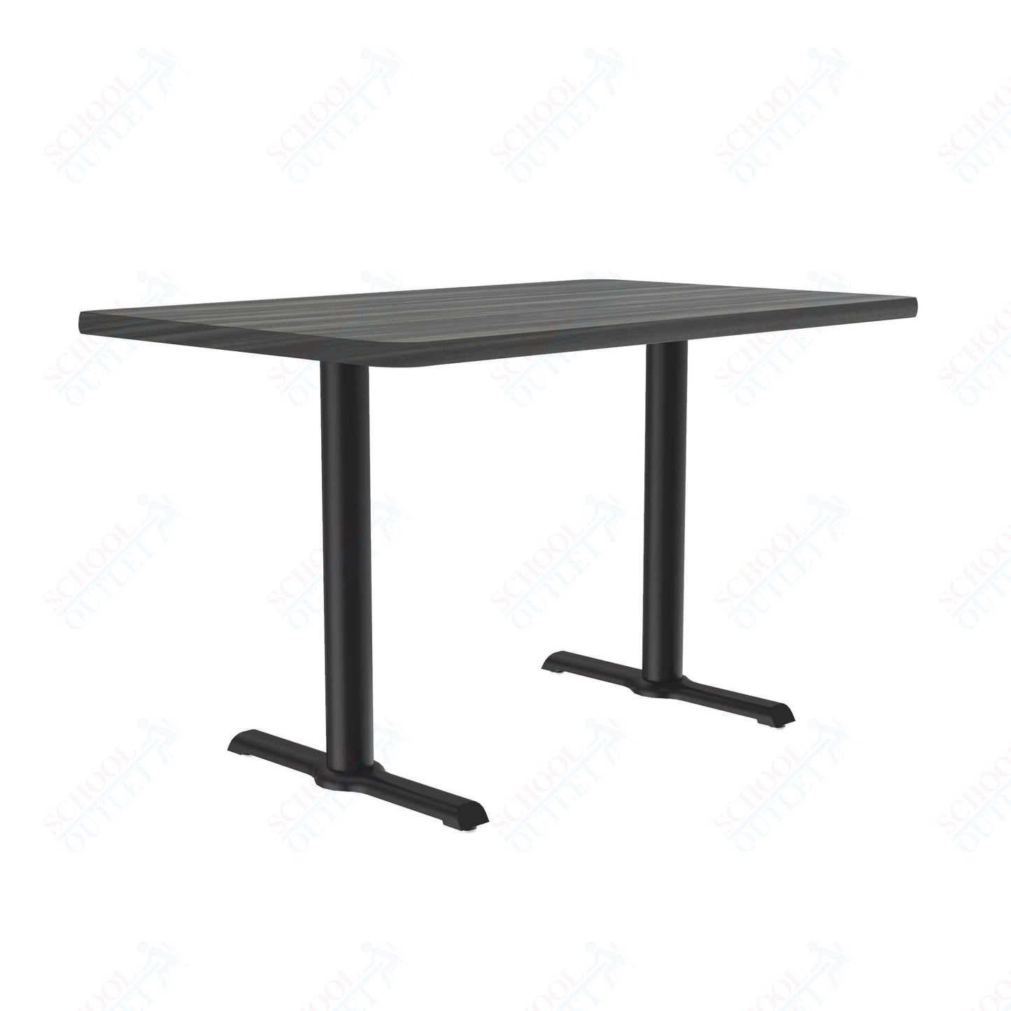 Correll 30"W x 60"L x 29"H Rectangular Deluxe High - Pressure Café Table with Cast Iron Base (COR - BTT3060 - REC - XX) - SchoolOutlet