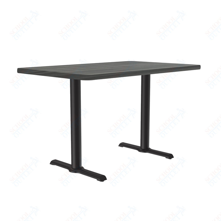 Correll 30"W x 60"L x 29"H Rectangular Deluxe High - Pressure Café Table with Cast Iron Base (COR - BTT3060 - REC - XX) - SchoolOutlet