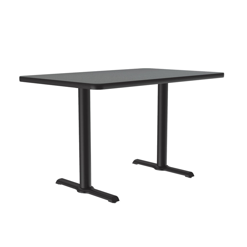 Correll 30" x 60" Rectangular Deluxe High - Pressure Café Table with Cast Iron Base (Standard or Standing Height) (COR - BTT3060 - REC - XX) - SchoolOutlet