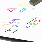 Correll Rectangular Markerboard - Dry Erase High Pressure Top Café and Breakroom Table with Cast Iron Base 30