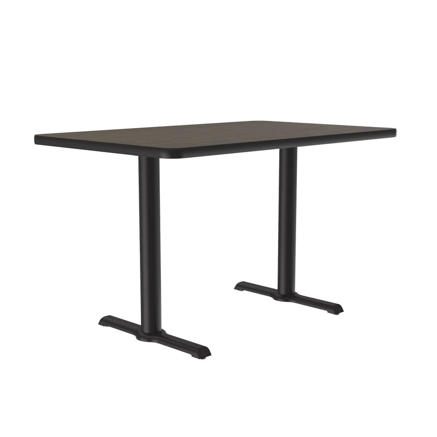 Correll Rectangular Commercial Laminate Café and Breakroom Table with Cast Iron Base 30"W x 60"L x 29"H (COR - BTT3060TF - REC - XX) - SchoolOutlet