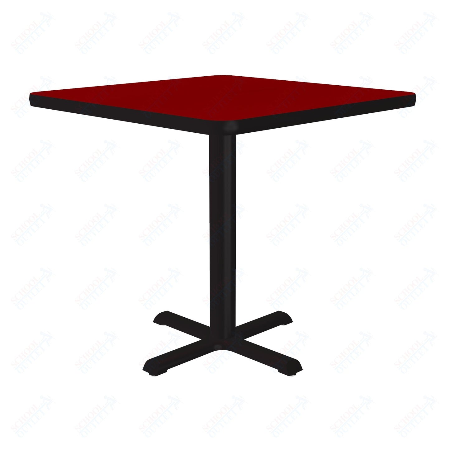 Correll Square Chair Height Cafe Tables & Breakroom Table 24"W x 24"L x 29"H (CRO-BXT24S-XX) - SchoolOutlet