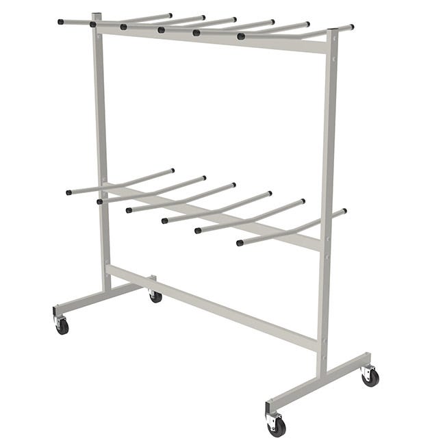 Correll - Hanging Folding Chair Cart with Coat Rack - 31" W x 68" L (C84 - C - 33) - SchoolOutlet