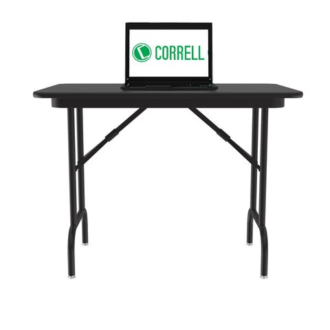 Correll - Keyboard Height Melamine Folding Tables - 24" W x 36" L x 26.5" H (CF2436MK - XX) - SchoolOutlet