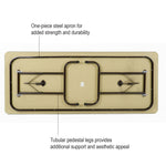 Correll Keyboard Height Rectangular Thermal Fused Commercial Laminate Folding Table 24