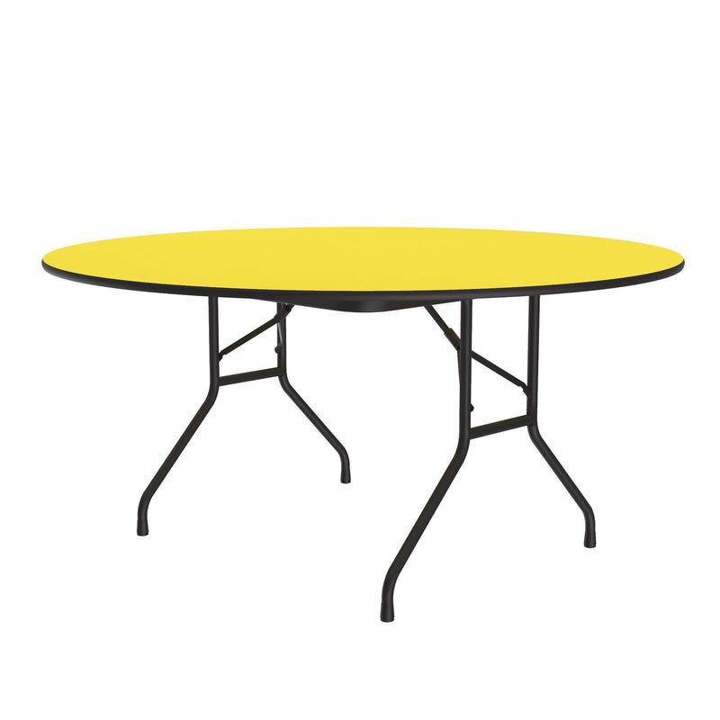 Correll - Deluxe Heavy - Duty Round Folding Table - 29'' Fixed Height - 60" Dia (CF60PX - XX) - SchoolOutlet