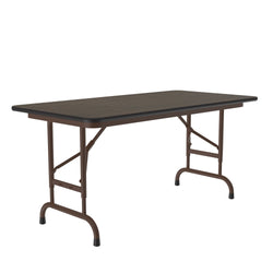 Correll Thermal Fused Laminate Top Folding Table, Adjustable Height 24"W x 48"L x 22"-32"H (CFA2448TF-XX)