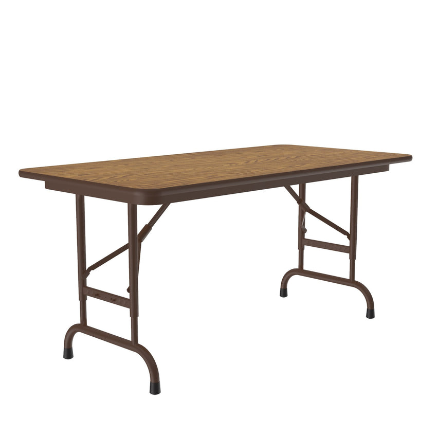 Correll Thermal Fused Laminate Top Folding Table, Adjustable Height 24"W x 48"L x 22" - 32"H (CFA2448TF - XX) - SchoolOutlet