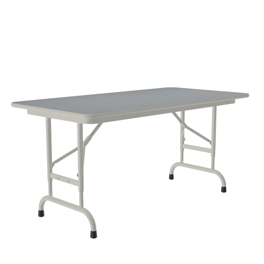 Correll Thermal Fused Laminate Top Folding Table, Adjustable Height 24"W x 48"L x 22" - 32"H (CFA2448TF - XX) - SchoolOutlet