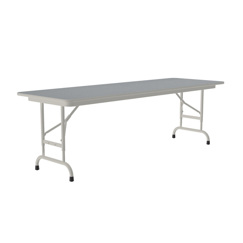 Correll Thermal Fused Laminate Top Folding Table, Adjustable Height 24"W x 60"L x 22" - 32"H (CFA2460TF - XX) - SchoolOutlet