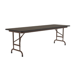 Correll Thermal Fused Laminate Top Folding Table, Adjustable Height 24"W x 72"L x 22"-32"H (CFA2472TF-XX)