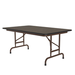 Correll - Econoline Melamine Folding Tables, Adjustable Height - 30" W x 48" L x 22"- 32" H (CFA3048M-XX)