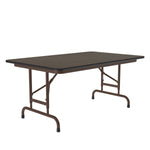 Correll Thermal Fused Laminate Top Folding Table, Adjustable Height 30