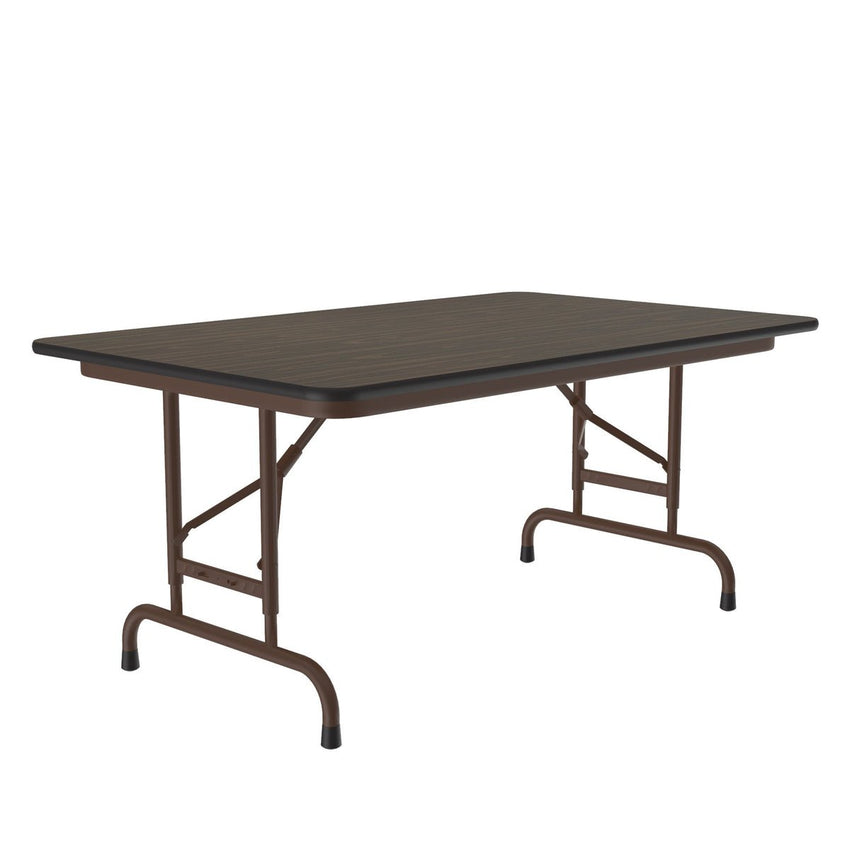 Correll Thermal Fused Laminate Top Folding Table, Adjustable Height 30"W x 48"L x 22" - 32"H (CFA3048TF - XX) - SchoolOutlet