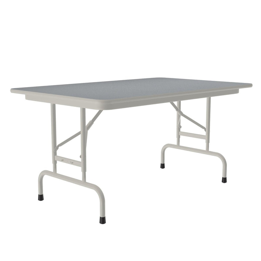Correll Thermal Fused Laminate Top Folding Table, Adjustable Height 30"W x 48"L x 22" - 32"H (CFA3048TF - XX) - SchoolOutlet