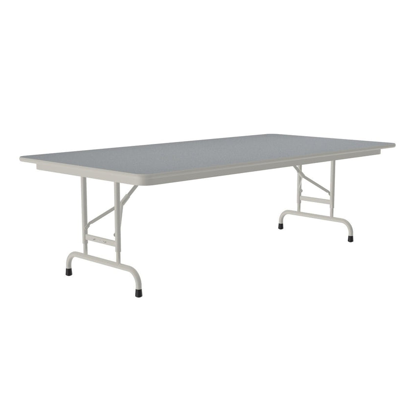 Correll Thermal Fused Laminate Top Folding Table, Adjustable Height 36"W x 96"L x 22" - 32"H (CFA3696TF - XX) - SchoolOutlet