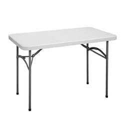 Correll - CP Series Econoline Plastic Folding Tables - 24" W x 48" L x 29" H -Gray Granite/Black Frame (CP2448-23)