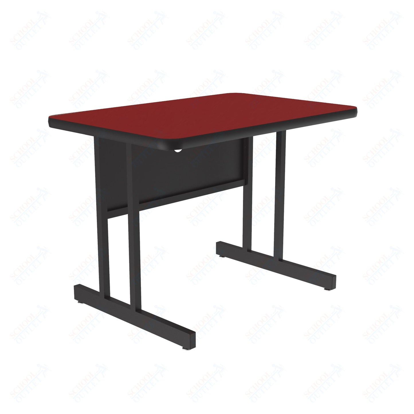Correll Rectangular Keyboard Height Deluxe High - Pressure Top Computer/Student Desks 24"W x 36"L x 26"H (COR - CS2436 - REC - XX) - SchoolOutlet