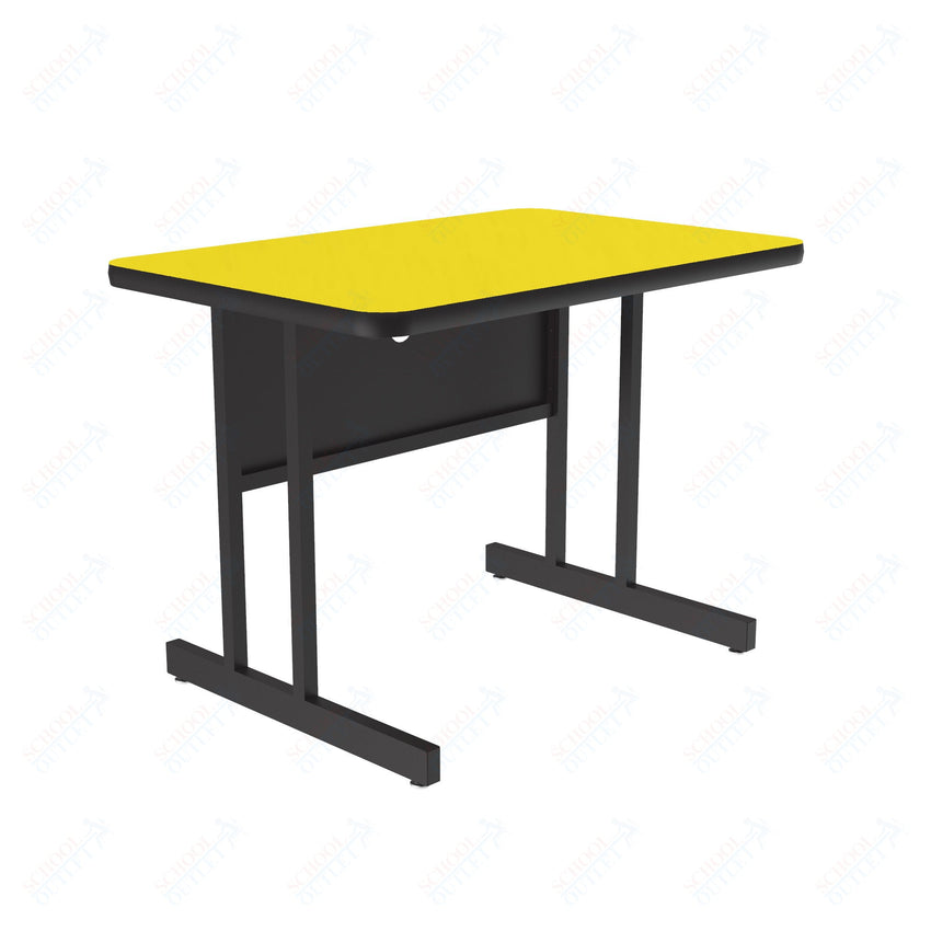 Correll Rectangular Keyboard Height Deluxe High - Pressure Top Computer/Student Desks 24"W x 36"L x 26"H (COR - CS2436 - REC - XX) - SchoolOutlet