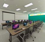 Correll Rectangular Keyboard Height Commercial Laminate Top Computer/Student Desks 24