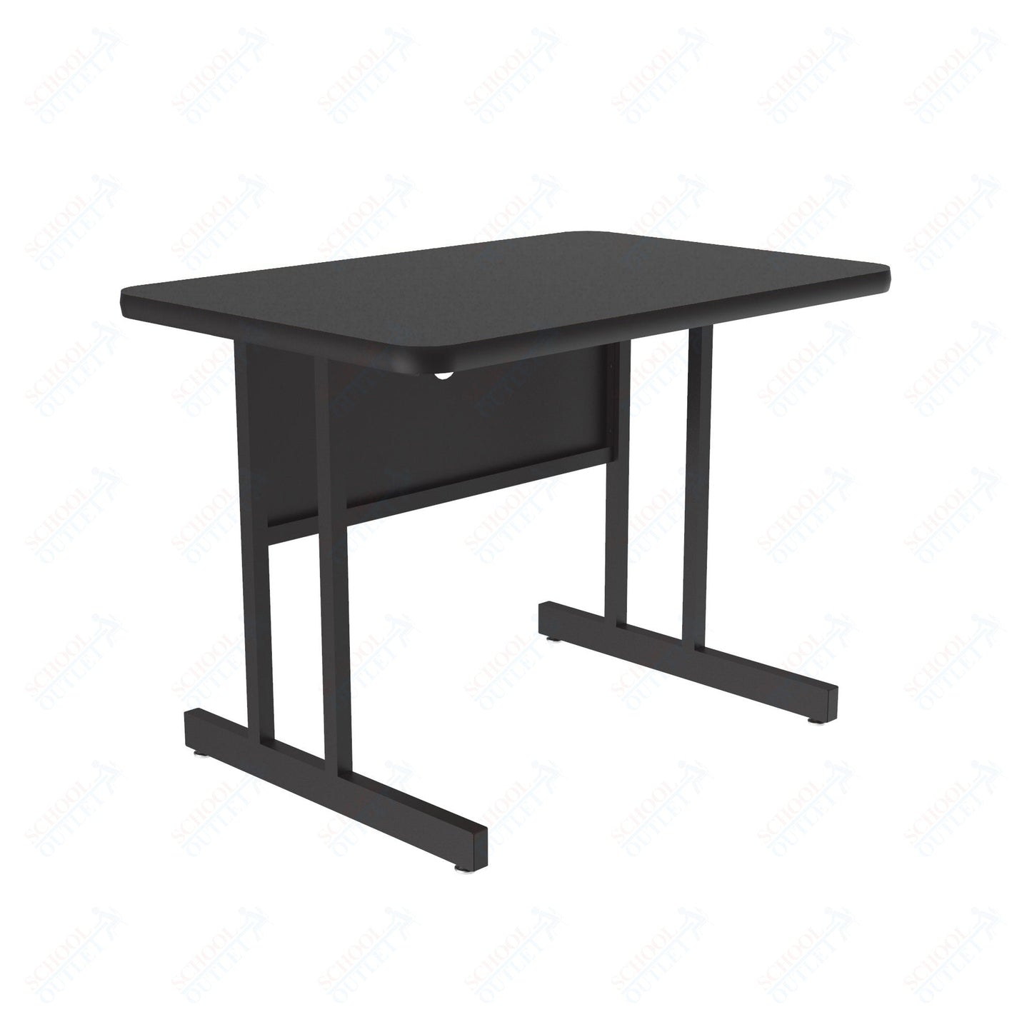 Correll Rectangular Keyboard Height Commercial Laminate Top Computer/Student Desks 24"W x 36"L x 26"H (COR - CS2436TF - REC - XX) - SchoolOutlet