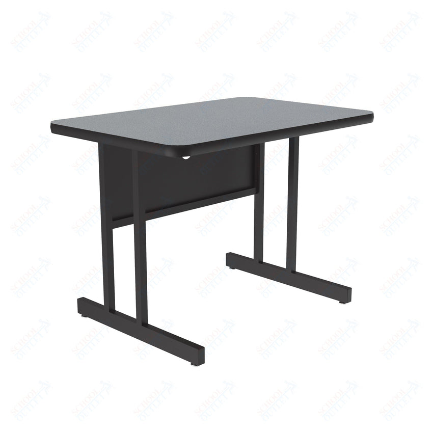 Correll Rectangular Keyboard Height Commercial Laminate Top Computer/Student Desks 24"W x 36"L x 26"H (COR - CS2436TF - REC - XX) - SchoolOutlet