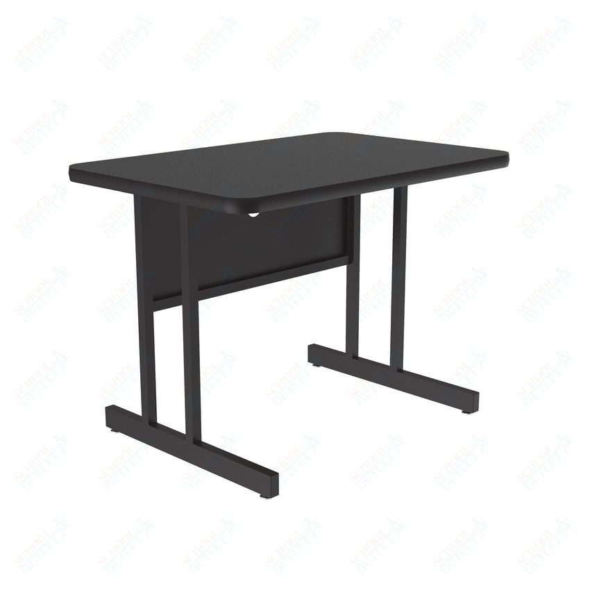 Correll Rectangular Keyboard Height Deluxe High - Pressure Top Computer/Student Desks 24"W x 48"L x 26"H (COR - CS2448 - REC - XX) - SchoolOutlet