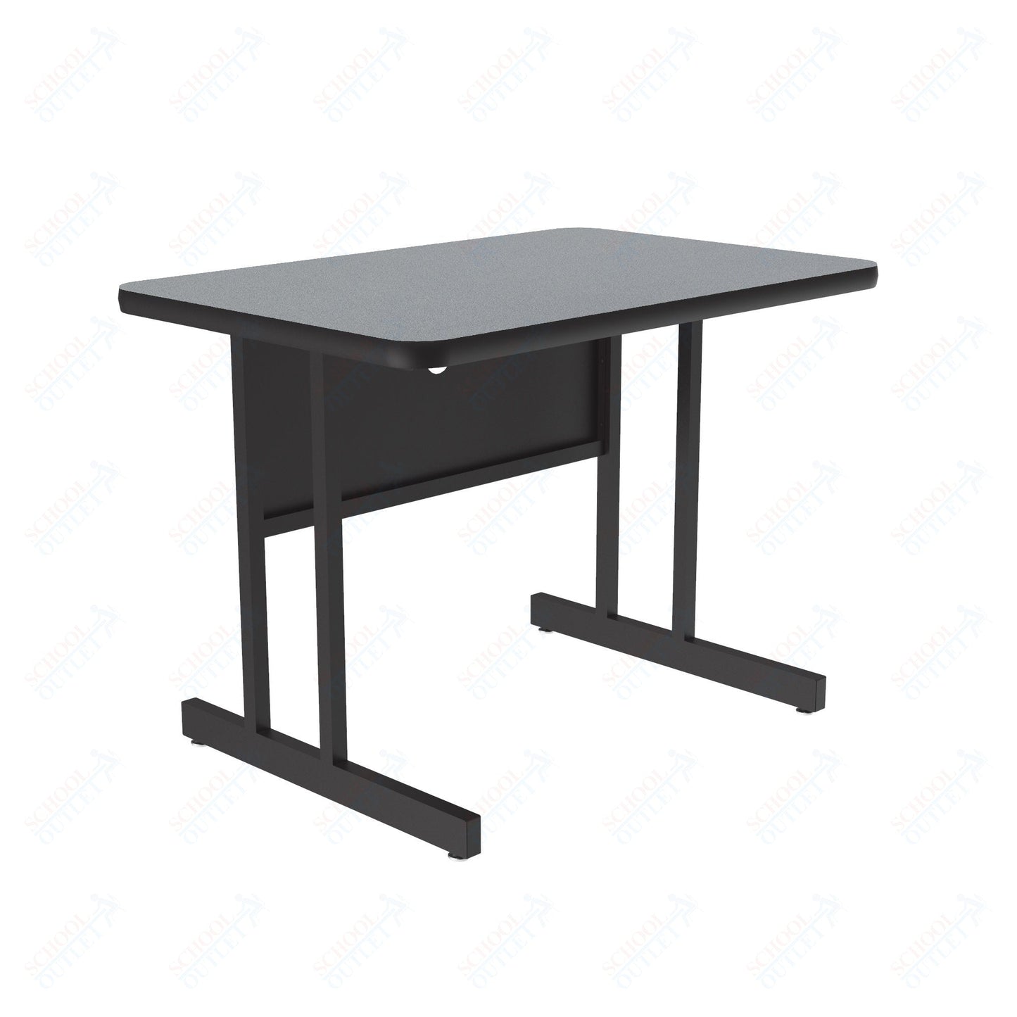 Correll Rectangular Keyboard Height Deluxe High - Pressure Top Computer/Student Desks 24"W x 48"L x 26"H (COR - CS2448 - REC - XX) - SchoolOutlet