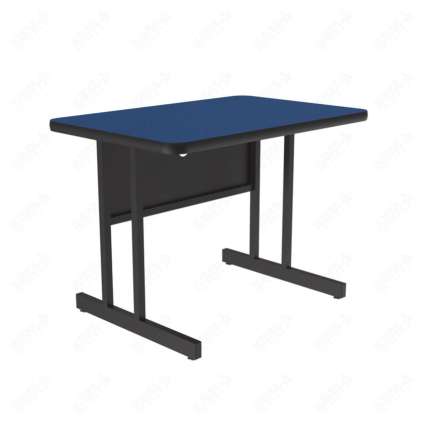 Correll Rectangular Keyboard Height Deluxe High - Pressure Top Computer/Student Desks 24"W x 48"L x 26"H (COR - CS2448 - REC - XX) - SchoolOutlet