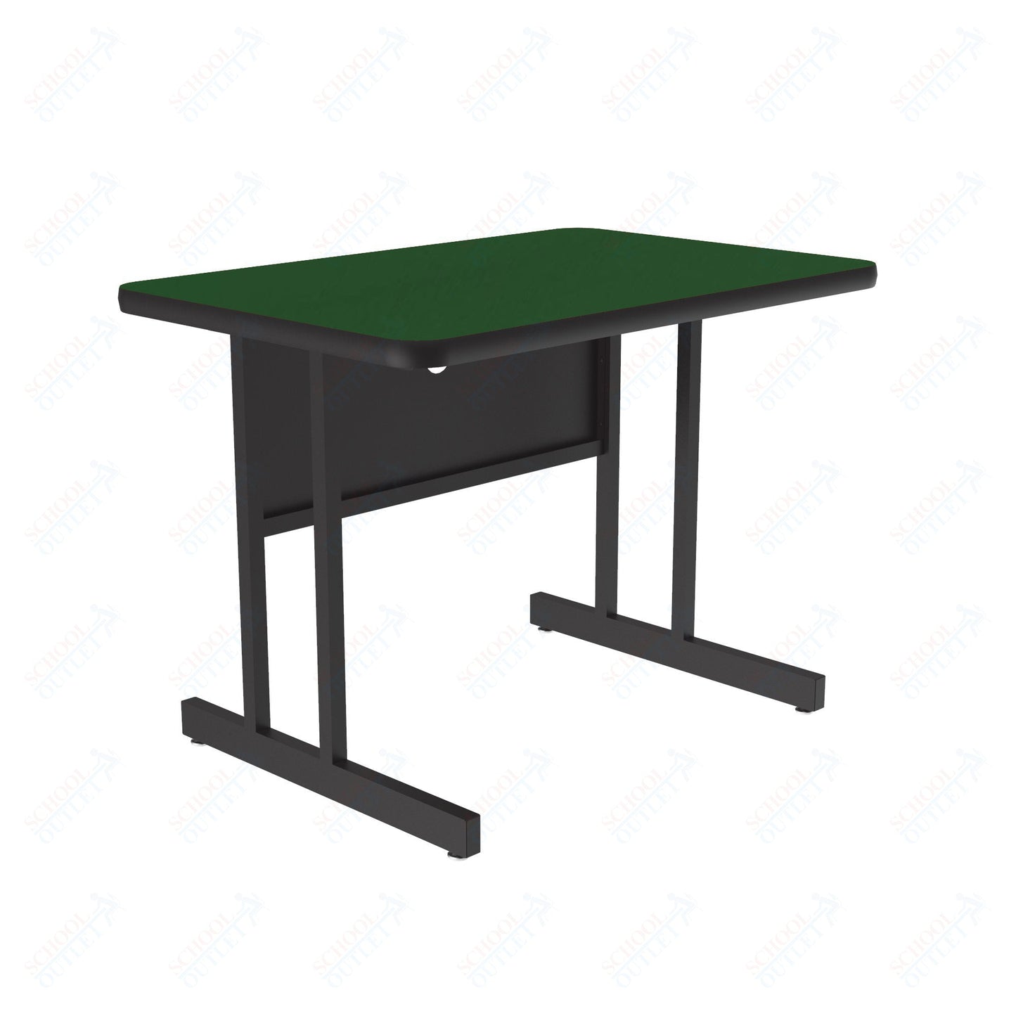 Correll Rectangular Keyboard Height Deluxe High - Pressure Top Computer/Student Desks 24"W x 48"L x 26"H (COR - CS2448 - REC - XX) - SchoolOutlet