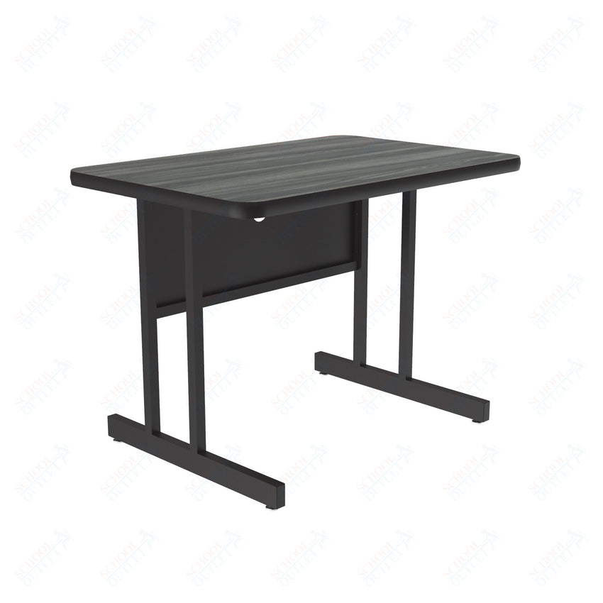 Correll Rectangular Keyboard Height Deluxe High - Pressure Top Computer/Student Desks 24"W x 48"L x 26"H (COR - CS2448 - REC - XX) - SchoolOutlet