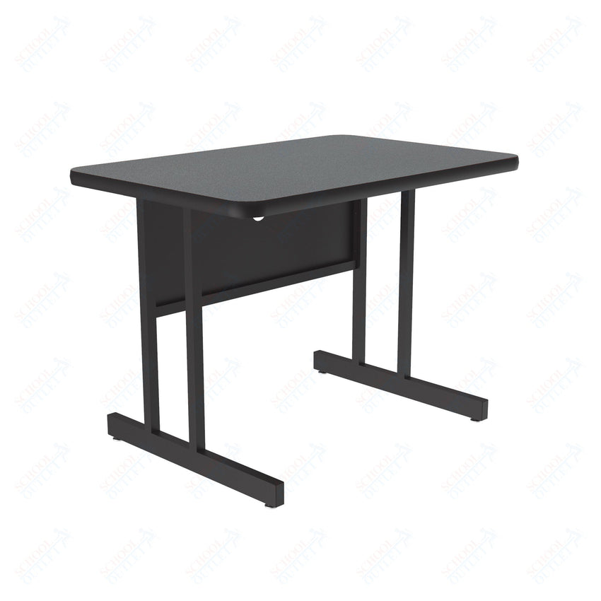 Correll Rectangular Keyboard Height Deluxe High - Pressure Top Computer/Student Desks 24"W x 48"L x 26"H (COR - CS2448 - REC - XX) - SchoolOutlet