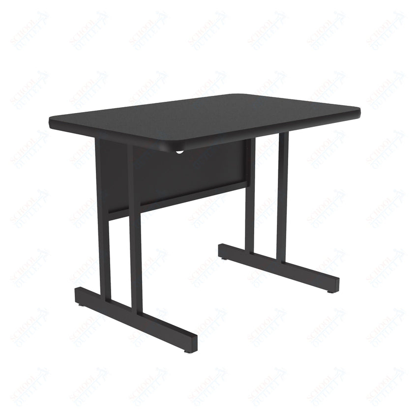 Correll Rectangular Keyboard Height Commercial Laminate Top Computer/Student Desks 24"W x 48"L x 26"H (COR - CS2448TF - REC - XX) - SchoolOutlet