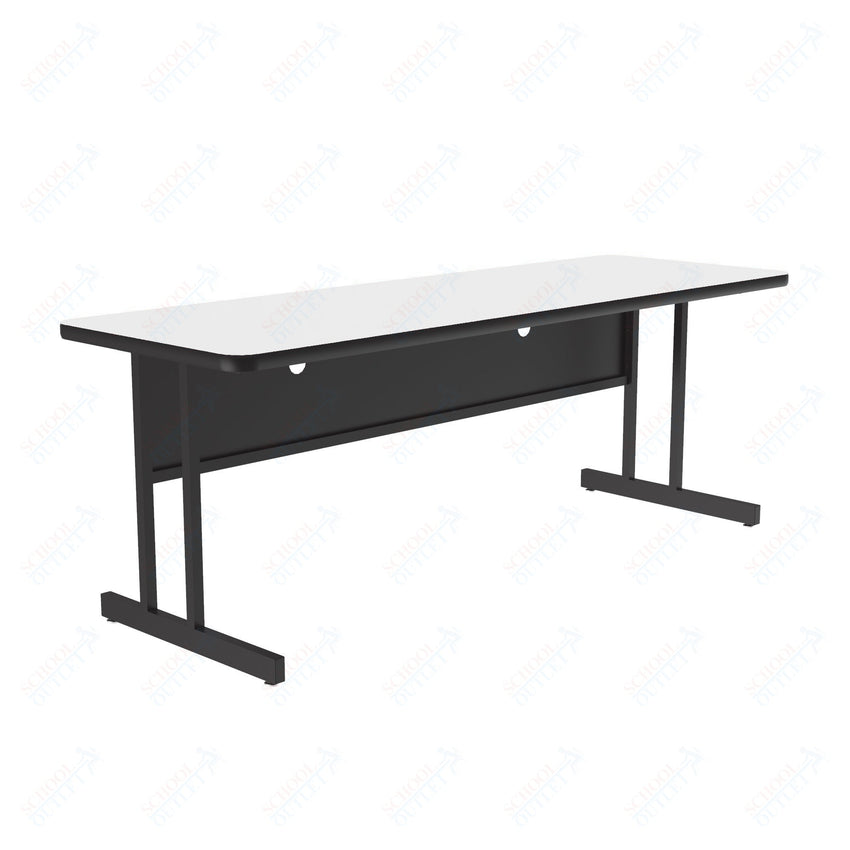 Correll Rectangular Keyboard Height Deluxe High - Pressure Top Computer/Student Desks 24"W x 60"L x 26"H (COR - CS2460 - REC - XX) - SchoolOutlet