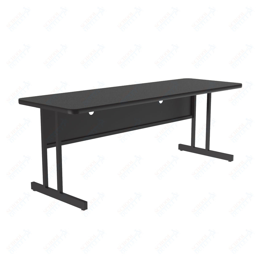 Correll Rectangular Keyboard Height Commercial Laminate Top Computer/Student Desks 24"W x 60"L x 26"H (COR - CS2460TF - REC - XX) - SchoolOutlet
