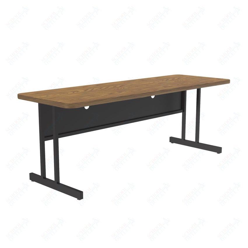 Correll Rectangular Keyboard Height Deluxe High - Pressure Top Computer/Student Desks 24"W x 72"L x 26"H (COR - CS2472 - REC - XX) - SchoolOutlet