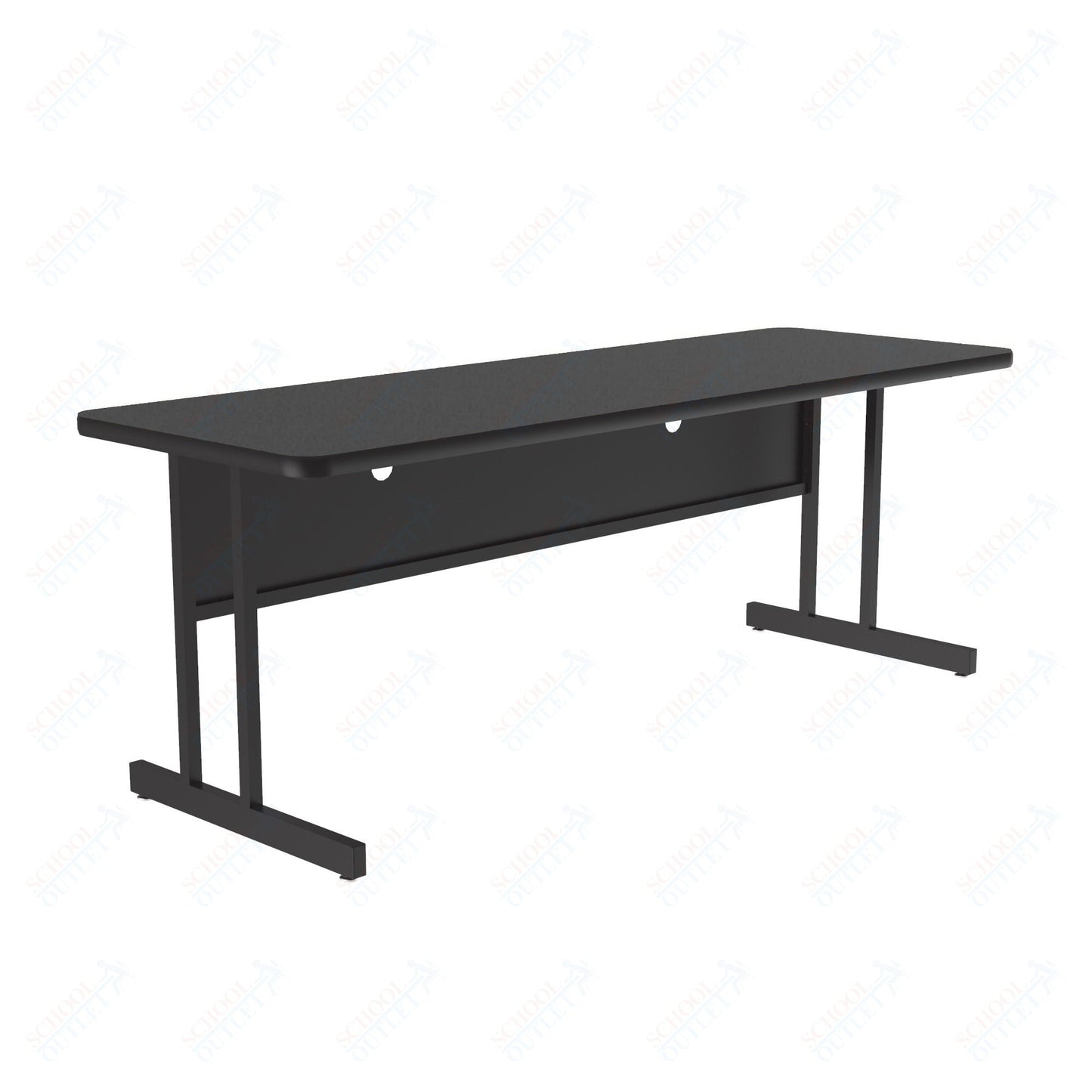 Correll Rectangular Keyboard Height Deluxe High - Pressure Top Computer/Student Desks 24"W x 72"L x 26"H (COR - CS2472 - REC - XX) - SchoolOutlet